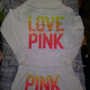 Vs pink rare rhinestone outfit